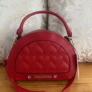 Juicy Couture Red Quilted Dome Satchel